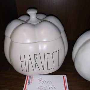 Rae Dunn harvest canister fall pumpkin